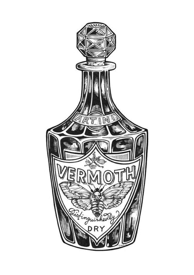 Vermoth Matte Art Print Potion & Poison Bottles Art Print