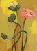 Painterly Poppies Mustard Giclée Art Print Painterly Poppies Art Print