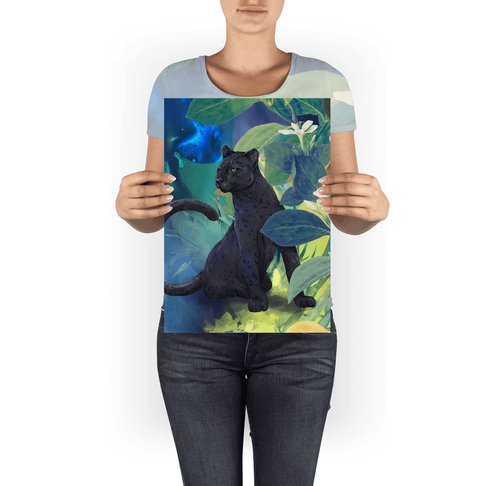 Midnight Prowl Giclée Art Print Pawky Paws A3 (29.7 X 42 cm) Art Print