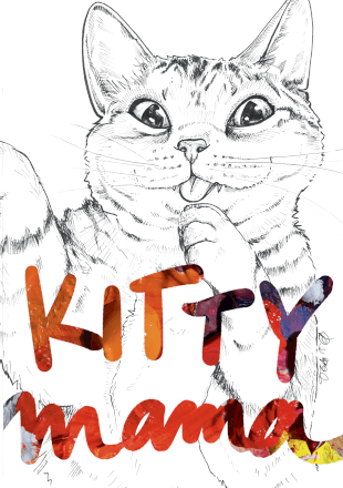 Kitty Mama Greeting Card Furry Friends Greeting Cards Card