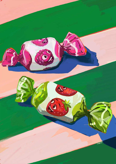 Pillow Sweets Pillow Berry Faves Giclée Art Print Hôtel Dodo Art Print
