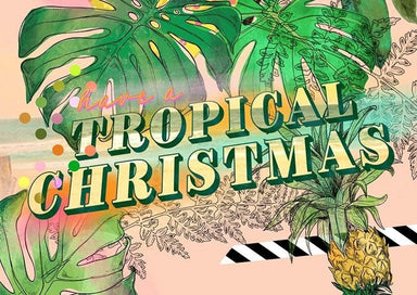 Tropical Christmas Card Christmas Cards Card