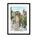 The Castle Viewed From The Vennel Framed Print Essential Edinburgh A3 (297 X 420 mm) / Black / White Mount Framed Print