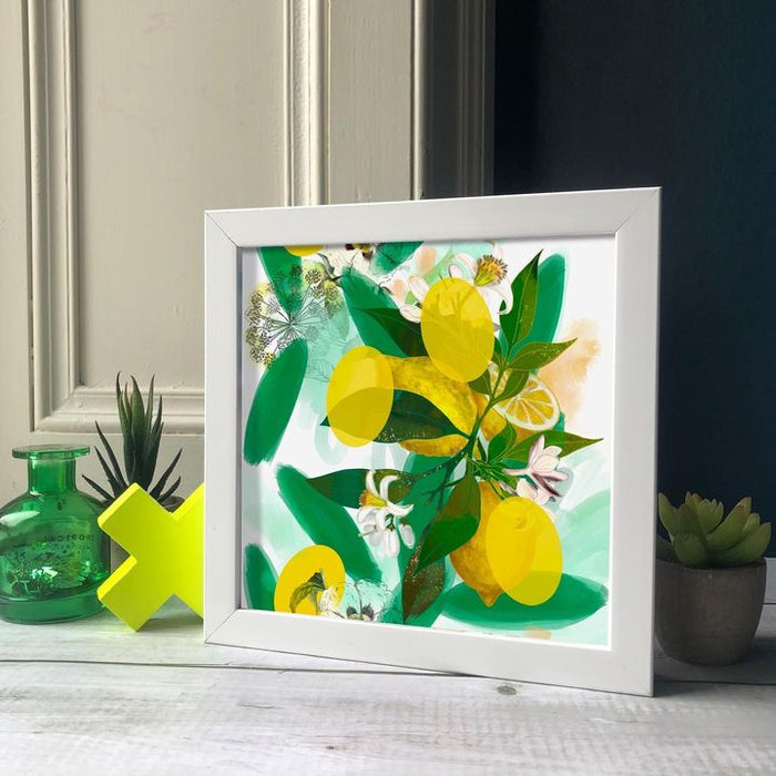 picture of Plant-Flower-Rectangle-Green-Paint-Art paint-Flowerpot-Interior design-Yellow-1956034604557682.jpg