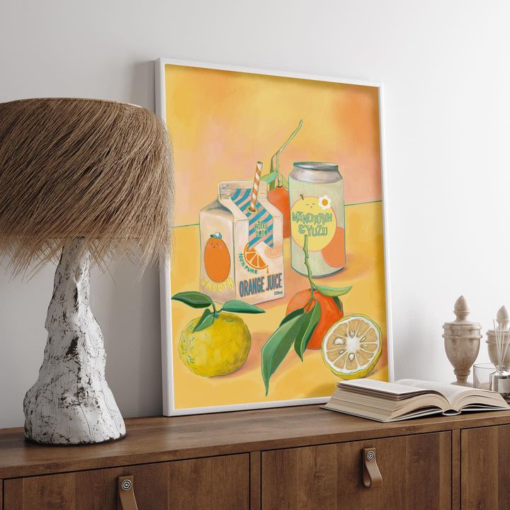 Image of Plant-Interior design-Wood-Art-Table-Wall-Orange-Rectangle-Citrus-832688742202722