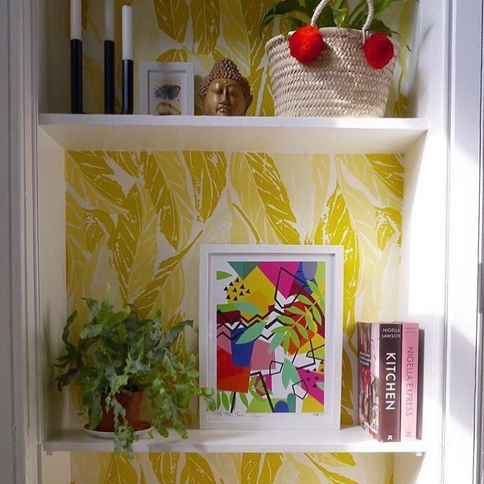 picture of Plant-Product-Green-Textile-Rectangle-Shelf-Interior design-Shelving-Yellow-1846644678830009.jpg