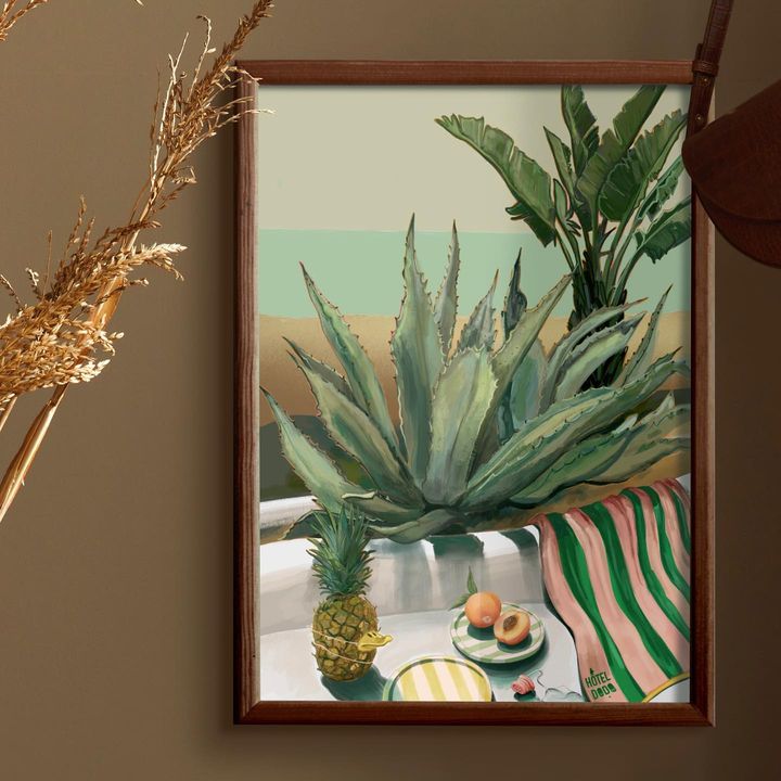 Image of Plant-Botany-Leaf-Terrestrial plant-Rectangle-Picture frame-Serveware-Tableware-Dishware-728523932619204