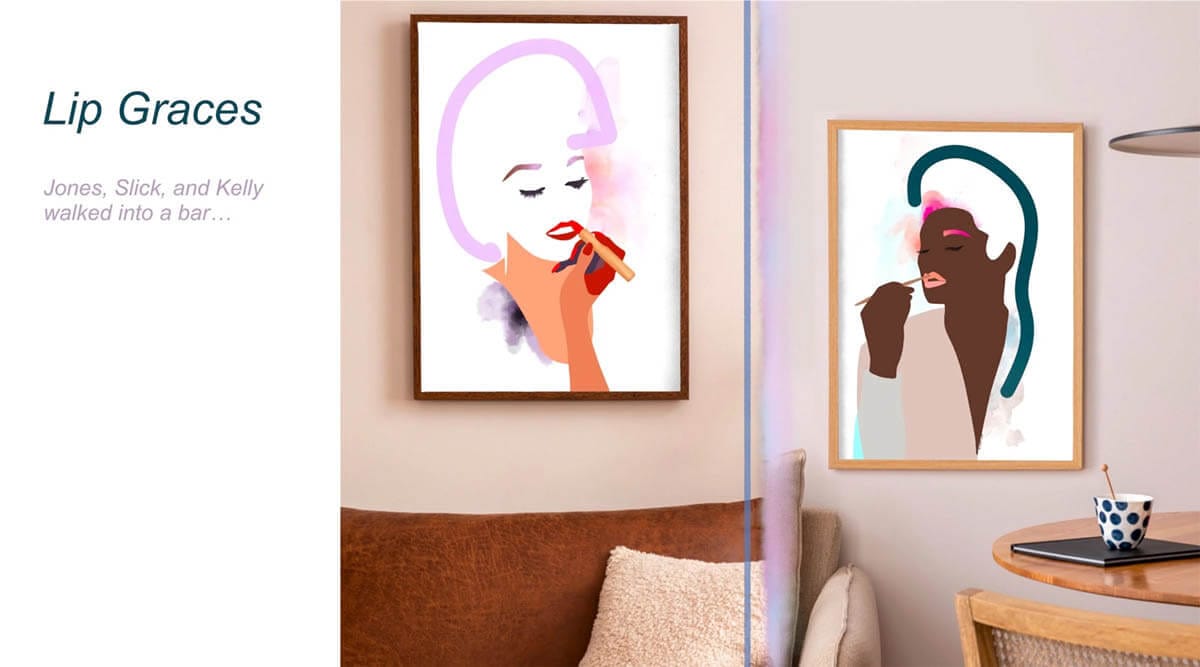 artwork featuring strong women