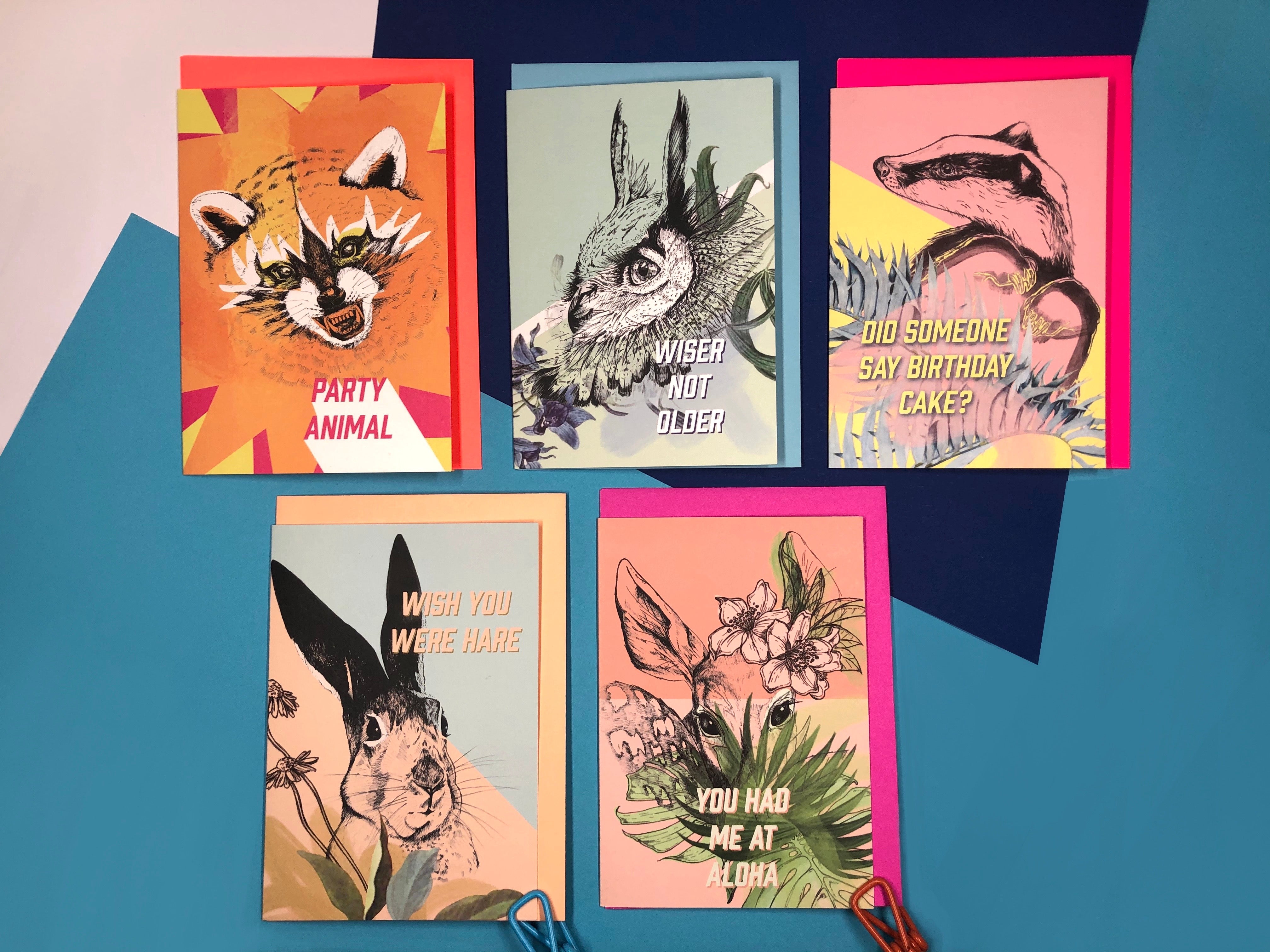 Forest Fam Greeting Cards