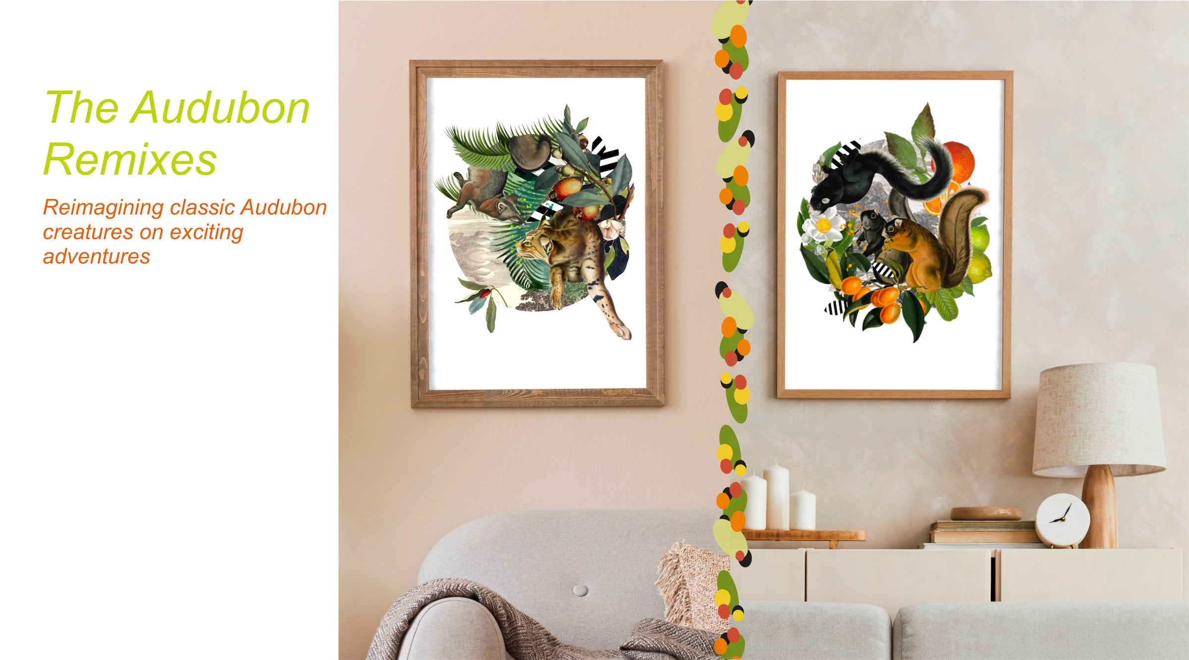 Framed Artwork inspired by John James Audubon