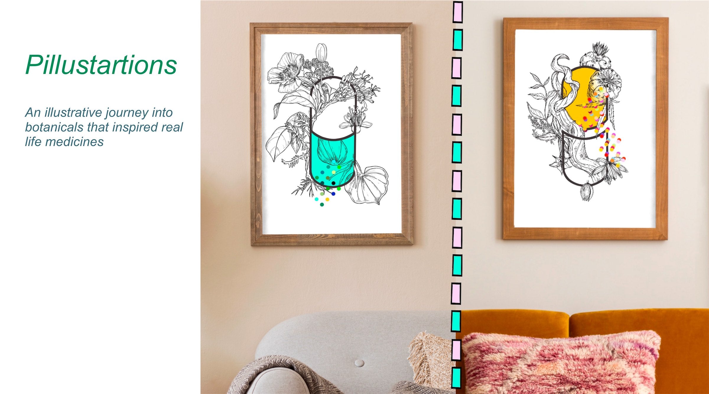 Artwork featuring pills