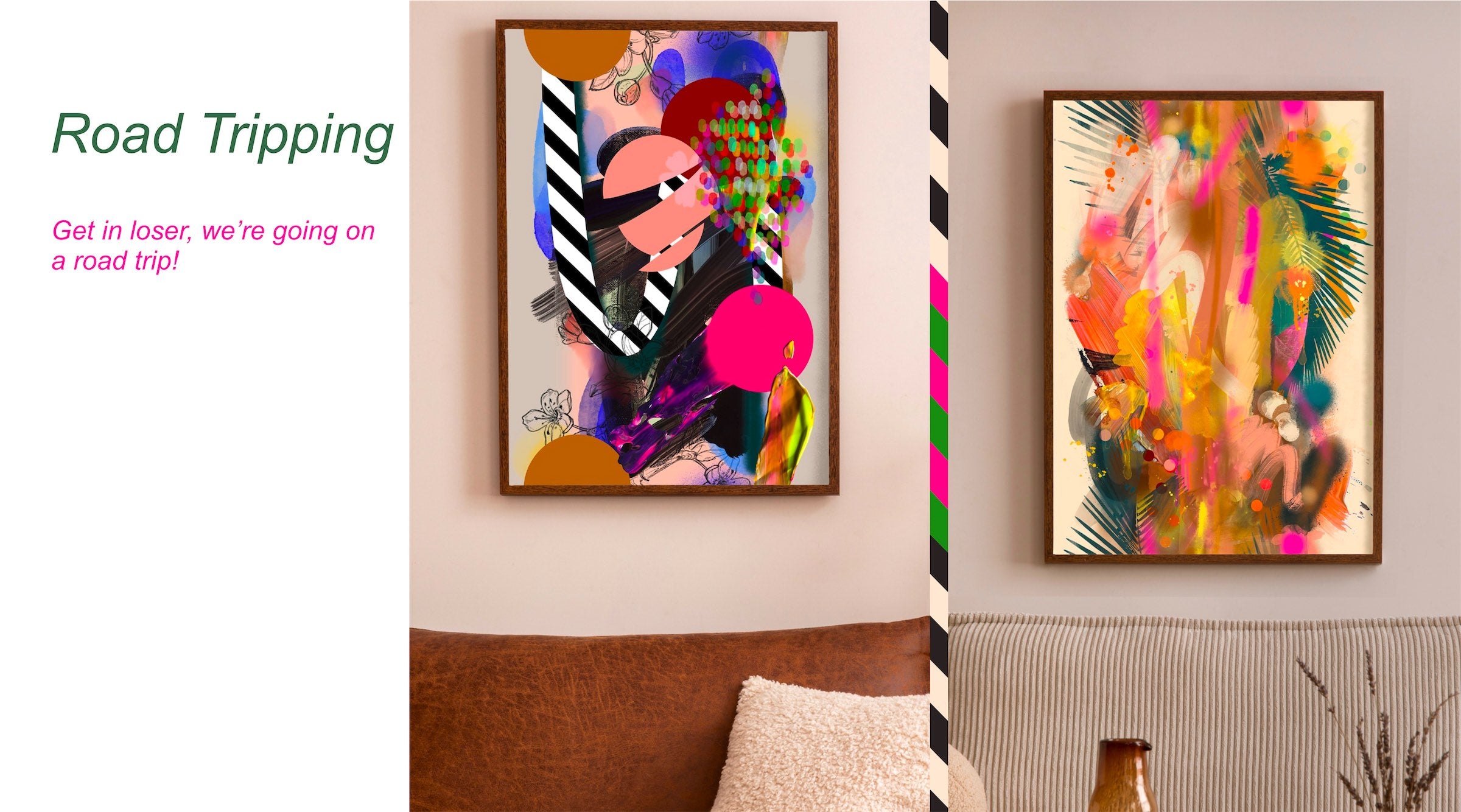 Abstract Artwork on the wall