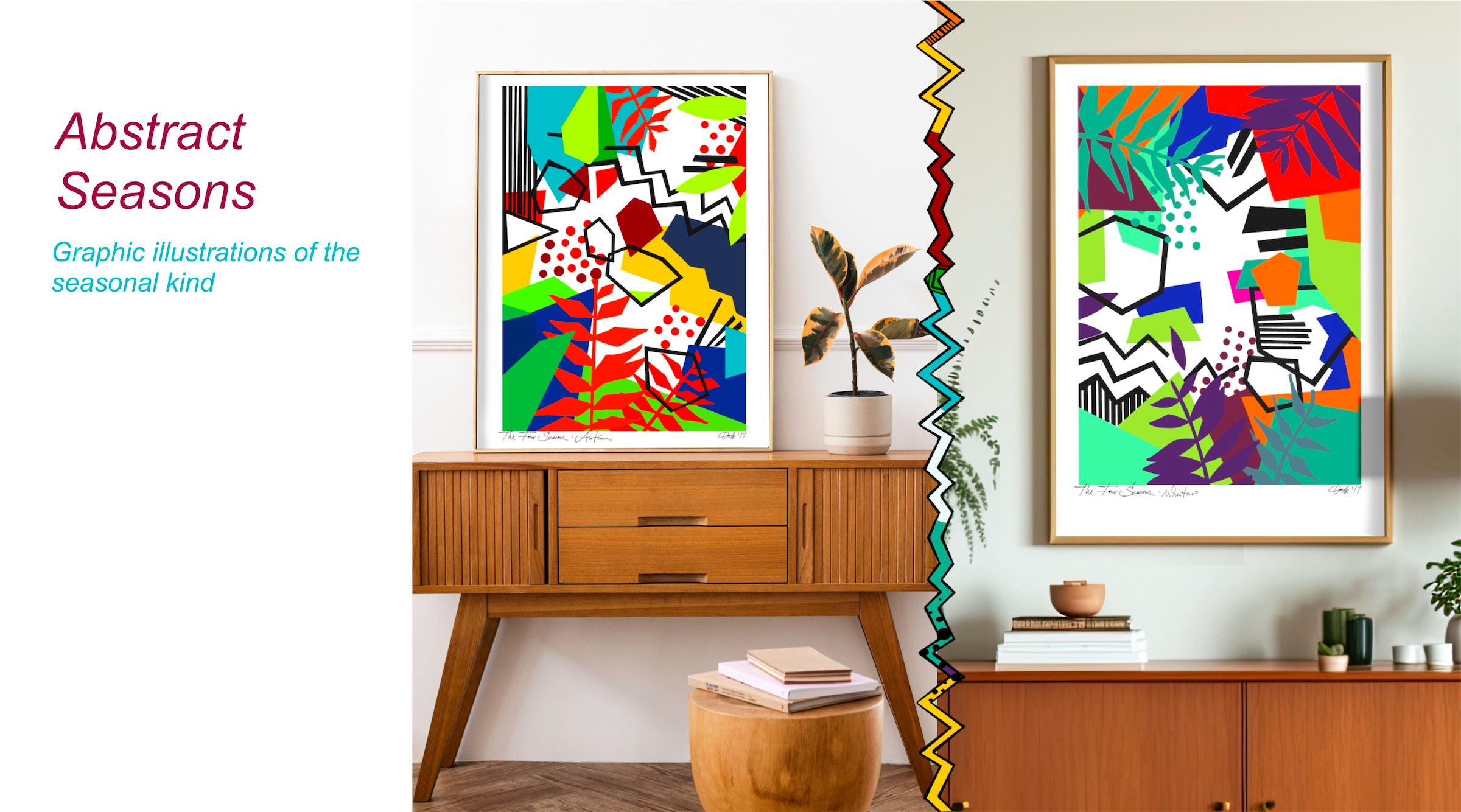 Abstract Seasons Collection Header