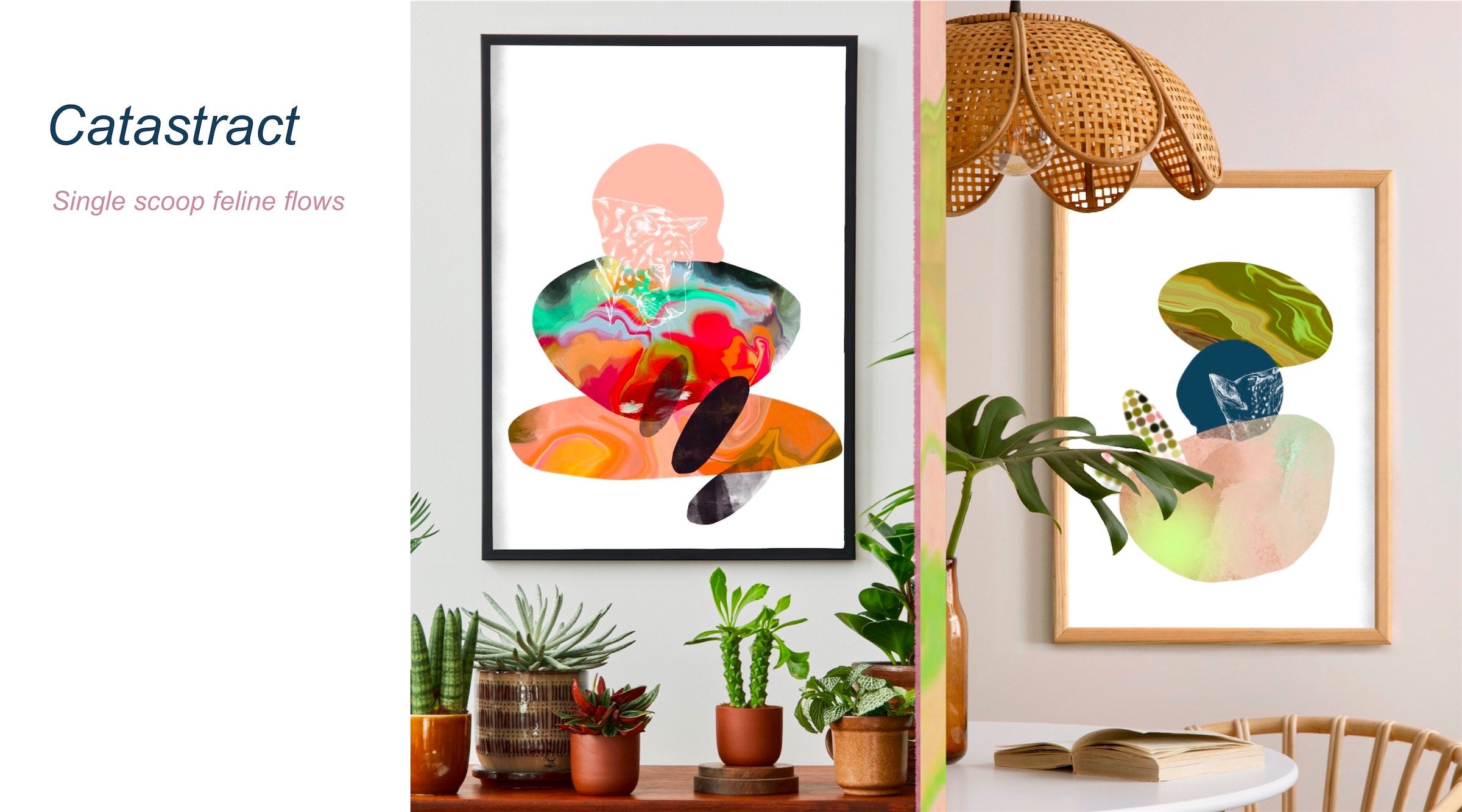 Abstract Cat Art Collection