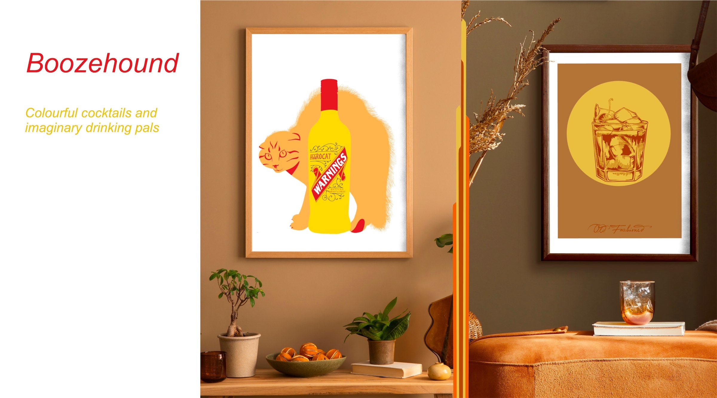 Boozehound alcohol related art collection