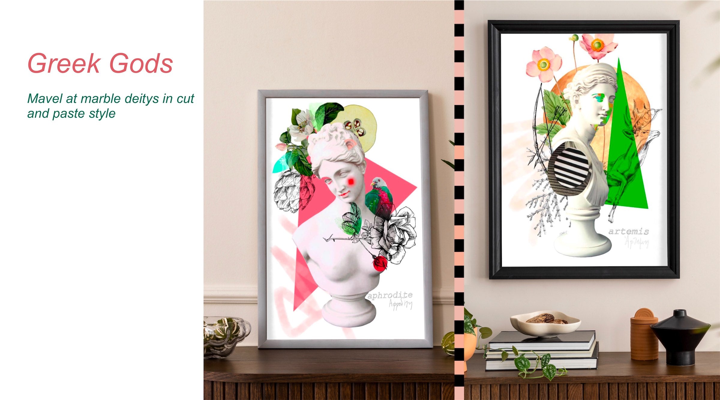 Greek God Busts Wall Art