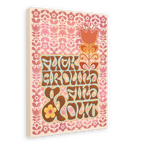 Fuck Around & Find Out Matte Canvas Print Sweary Psalms 28"x40"(70x100 cm) Canvas Print