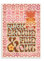 Fuck Around & Find Out Matte Canvas Print Sweary Psalms 28"x40"(70x100 cm) Canvas Print