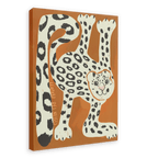 Leopard Des Neiges Matte Canvas Print Aventures Des Créatures 28"x40"(70x100 cm) Canvas Print