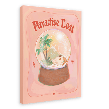 Paradise Lost Matte Canvas Print Aventures Des Créatures 28"x40"(70x100 cm) Canvas Print