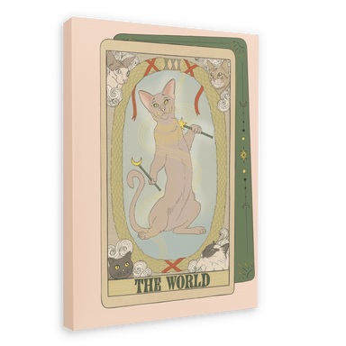 The World Canvas Print Tarot Cats 28"x40"(70x100 cm) Canvas Print