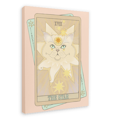 The Star Canvas Print Tarot Cats 28"x40"(70x100 cm) Canvas Print