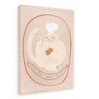 Roly Poly Matte Canvas Print Sketchy Strays 28"x40"(70x100 cm) Canvas Print