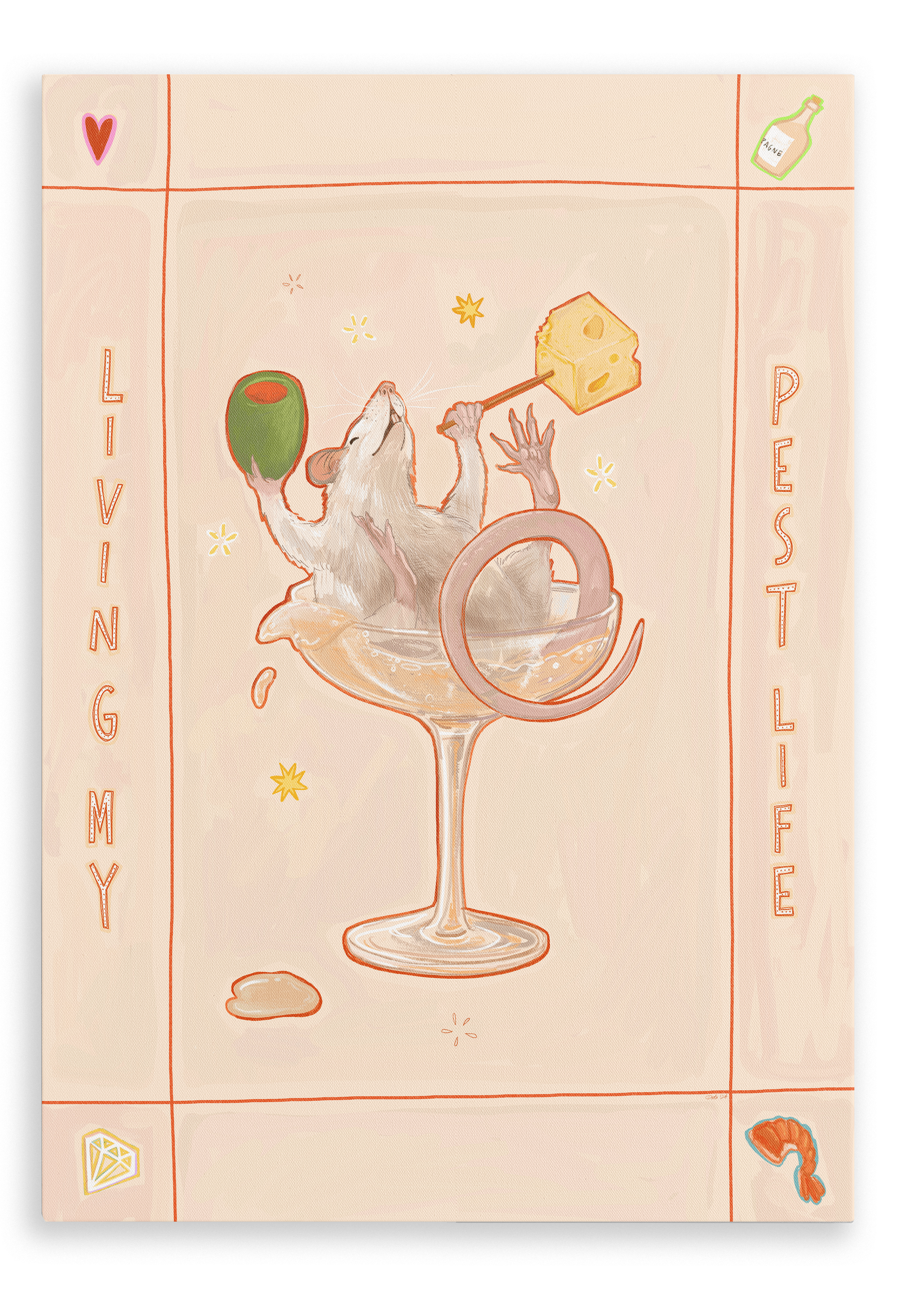 Living my Pest Life Matte Canvas Print International Pestsellers 28