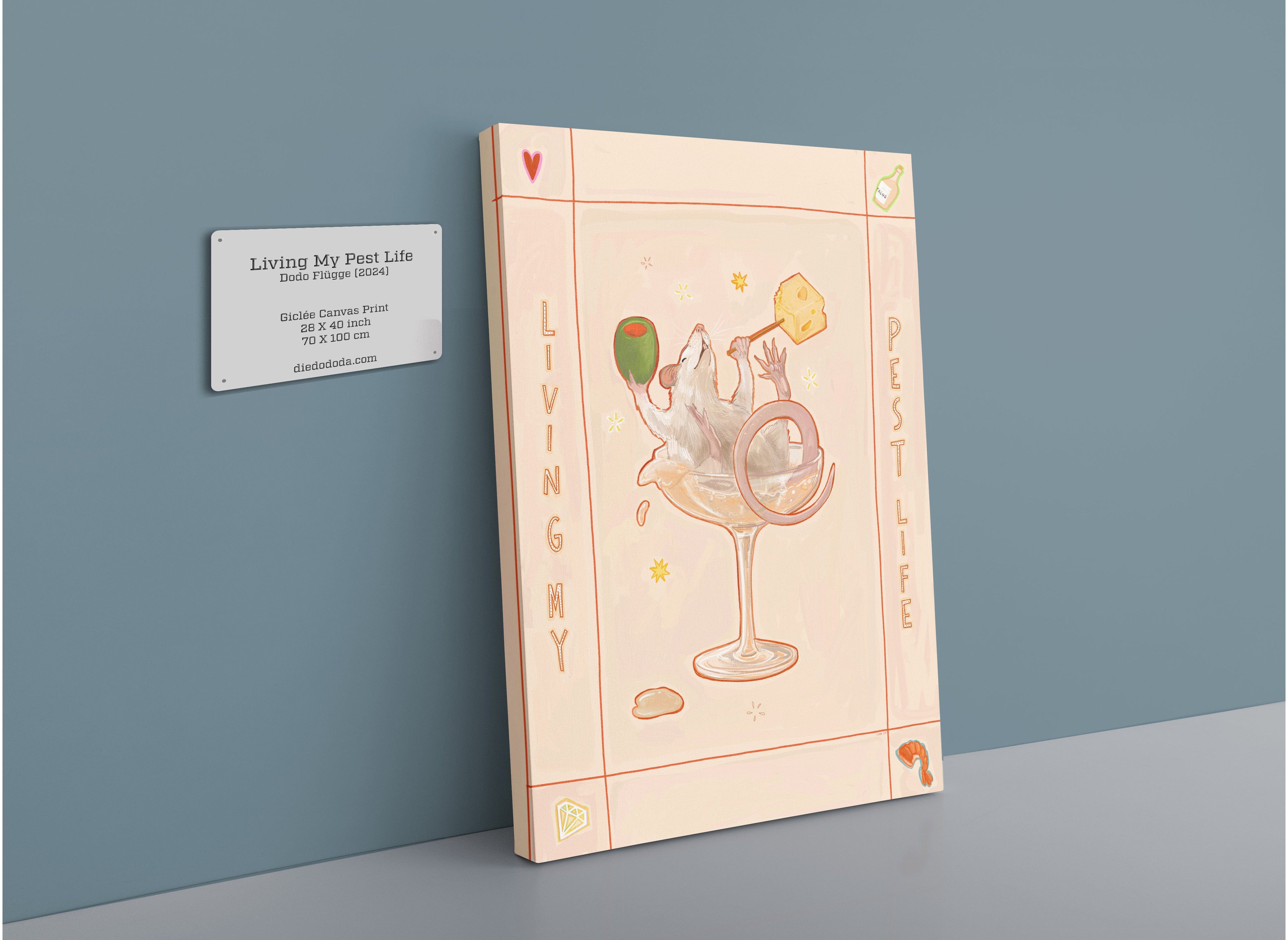 Living my Pest Life Matte Canvas Print International Pestsellers 28"x40"(70x100 cm) Canvas Print