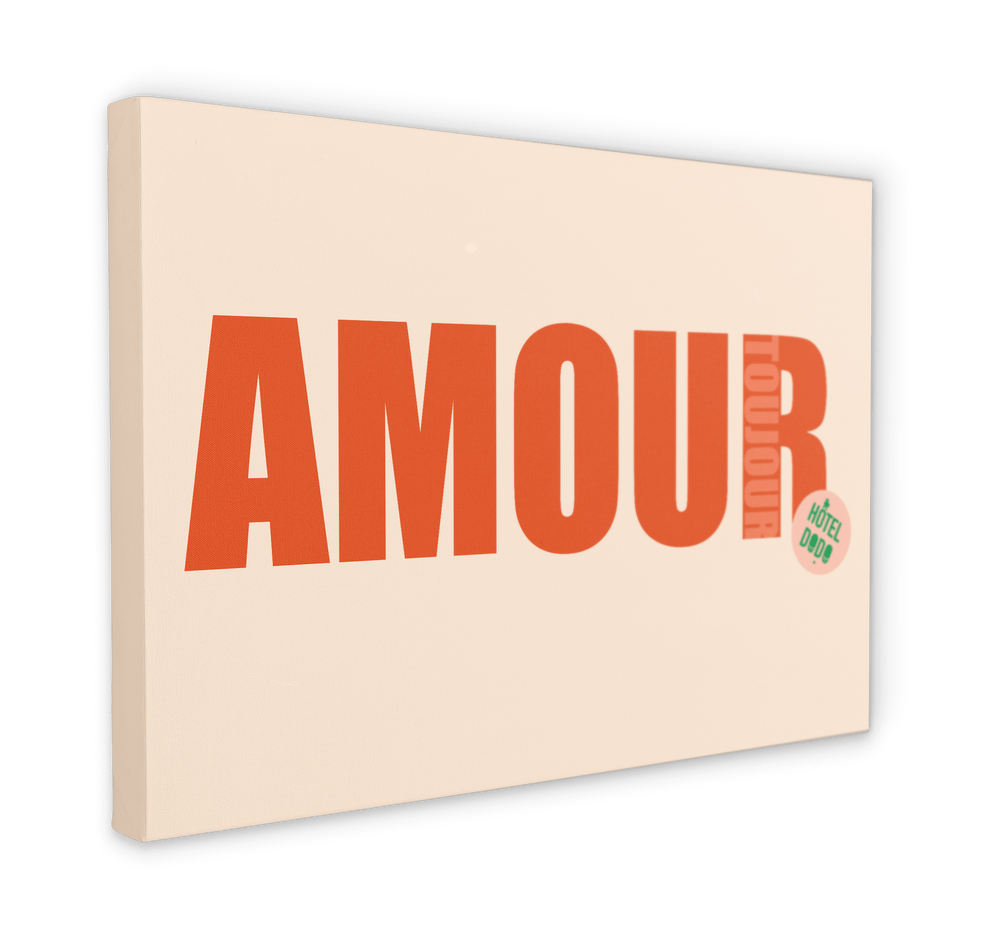 Amour Matte Canvas Print Hôtel Dodo 28"x40"(70x100 cm) Canvas Print