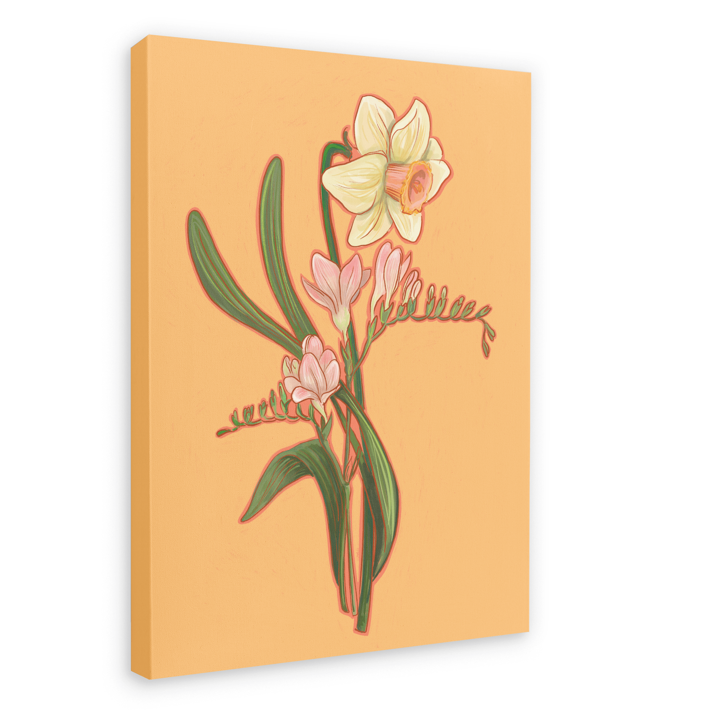 April Canvas Print Birthday Blooms 28"x40"(70x100 cm) Canvas Print