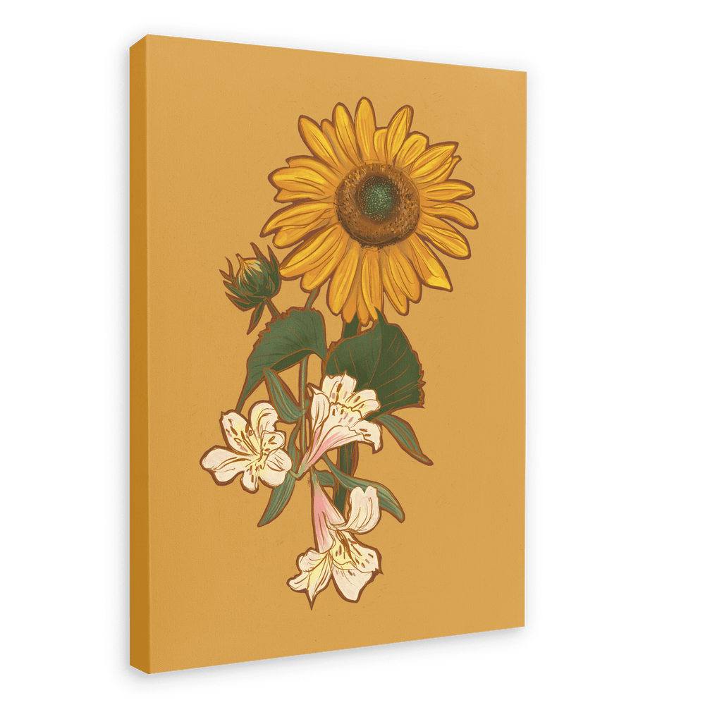 August Canvas Print Birthday Blooms 28"x40"(70x100 cm) Canvas Print