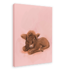 Baby Kyloe Giclée Canvas Print Food Fur & Feathers 28"x40"(70x100 cm) Canvas Print