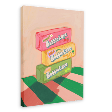 Bubblegum Giclée Canvas Print Kitsch Kanaveral 28"x40"(70x100 cm) Canvas Print