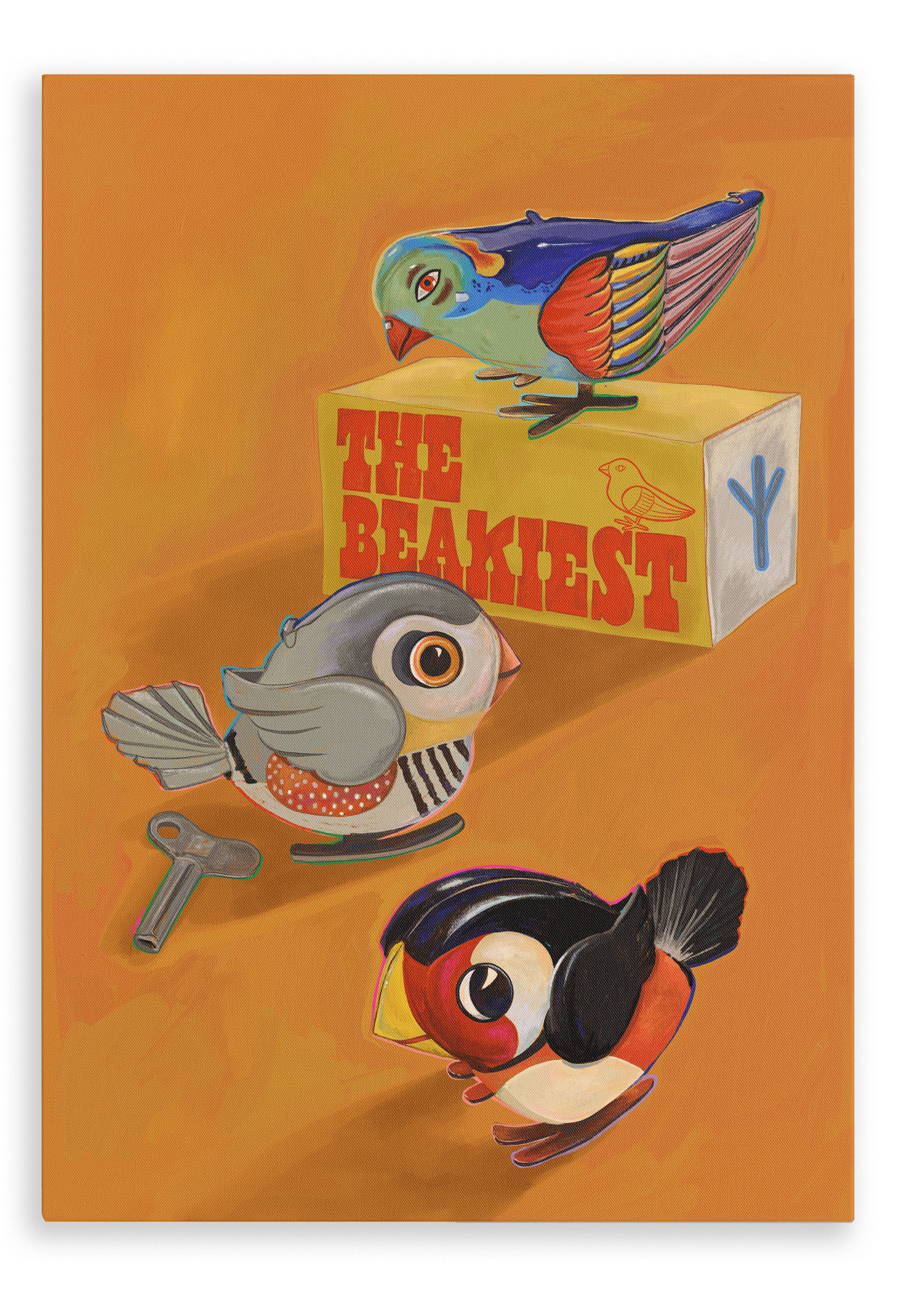 The Beakiest Giclée Canvas Print Kitsch Kanaveral 28