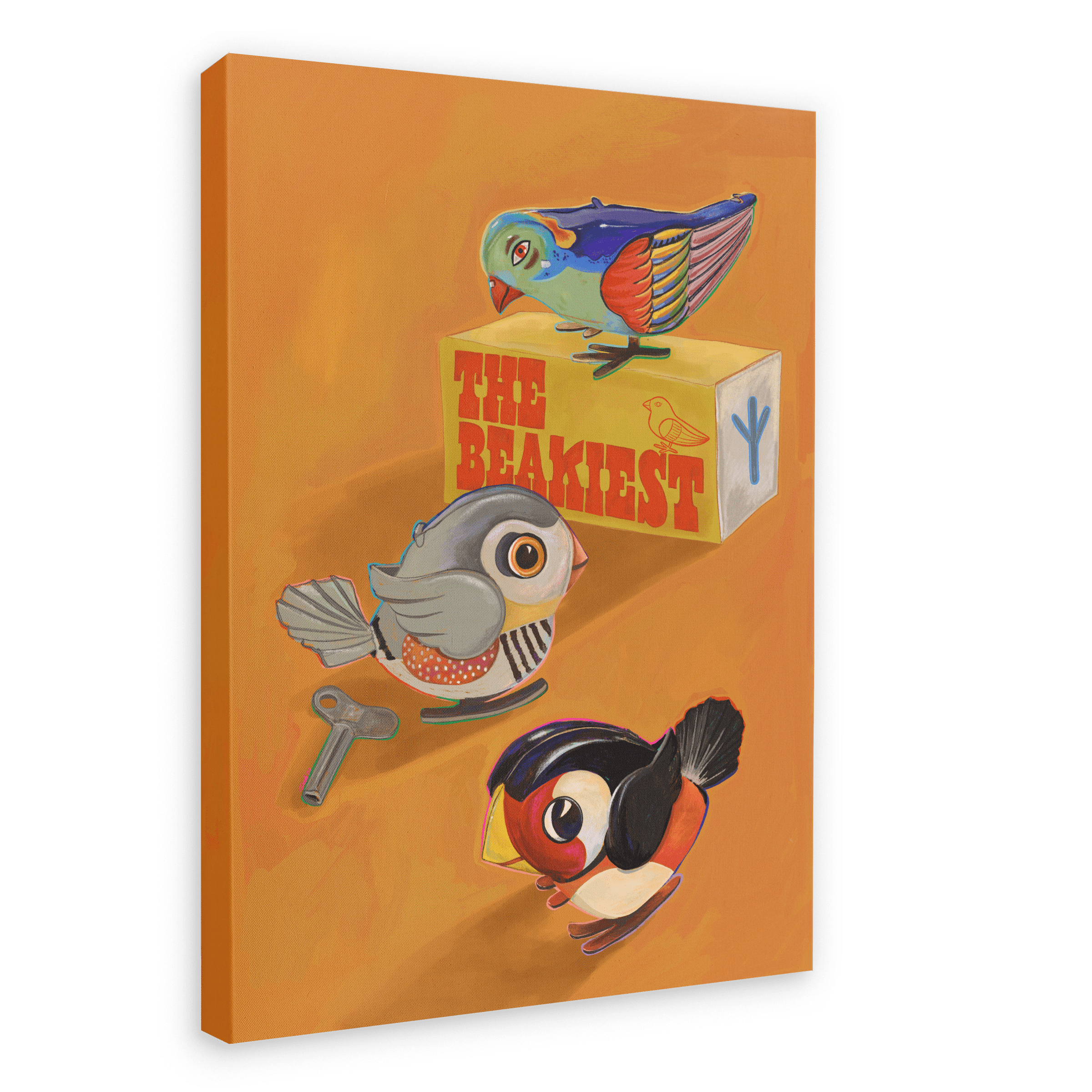 The Beakiest Giclée Canvas Print Kitsch Kanaveral 28"x40"(70x100 cm) Canvas Print