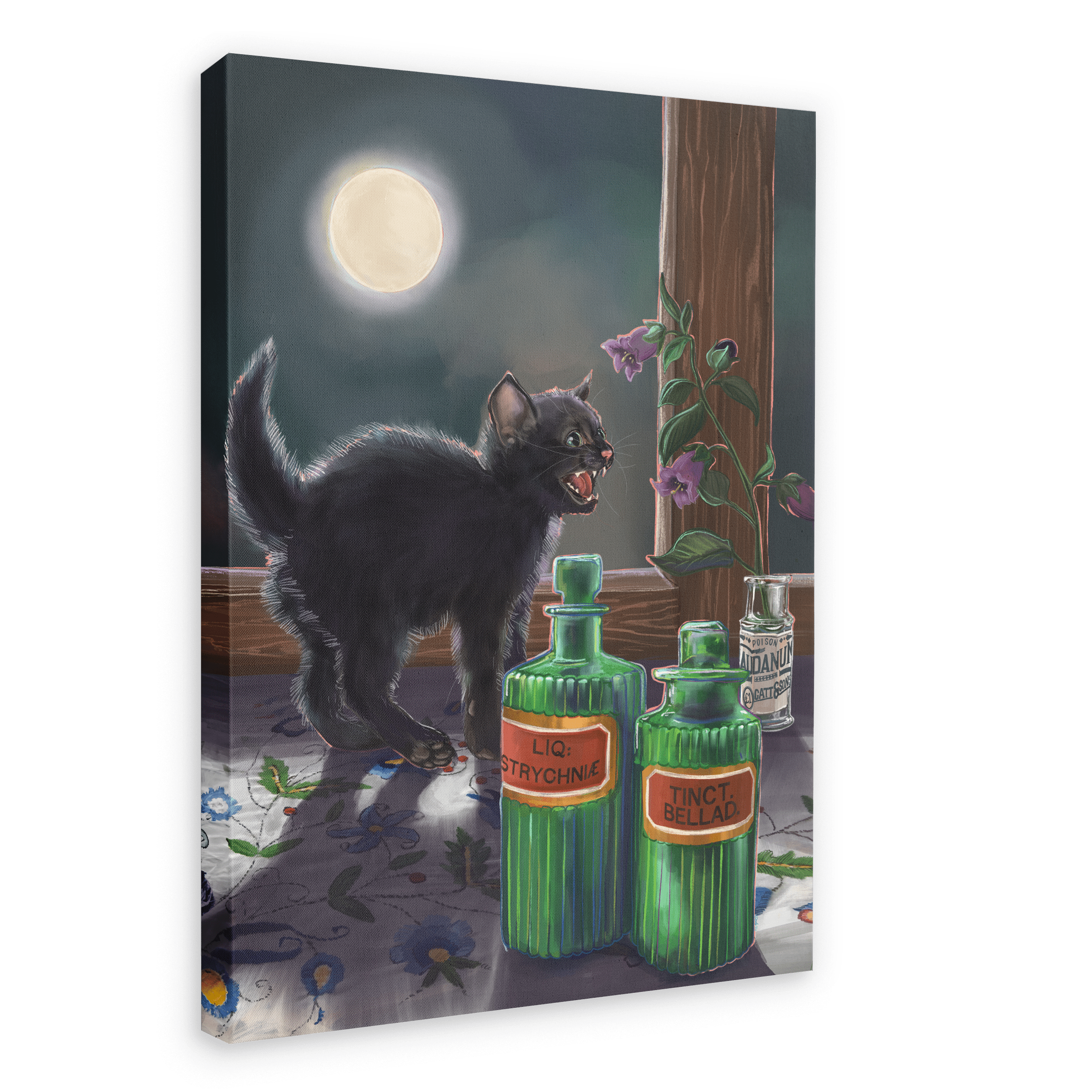 The Potionist's Apprentice Giclée Canvas Print Kitsch Kanaveral 28