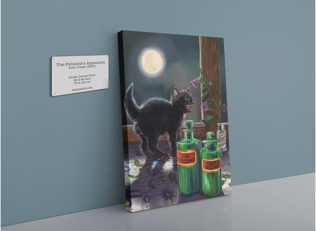 The Potionist's Apprentice Giclée Canvas Print Kitsch Kanaveral 28"x40"(70x100 cm) Canvas Print