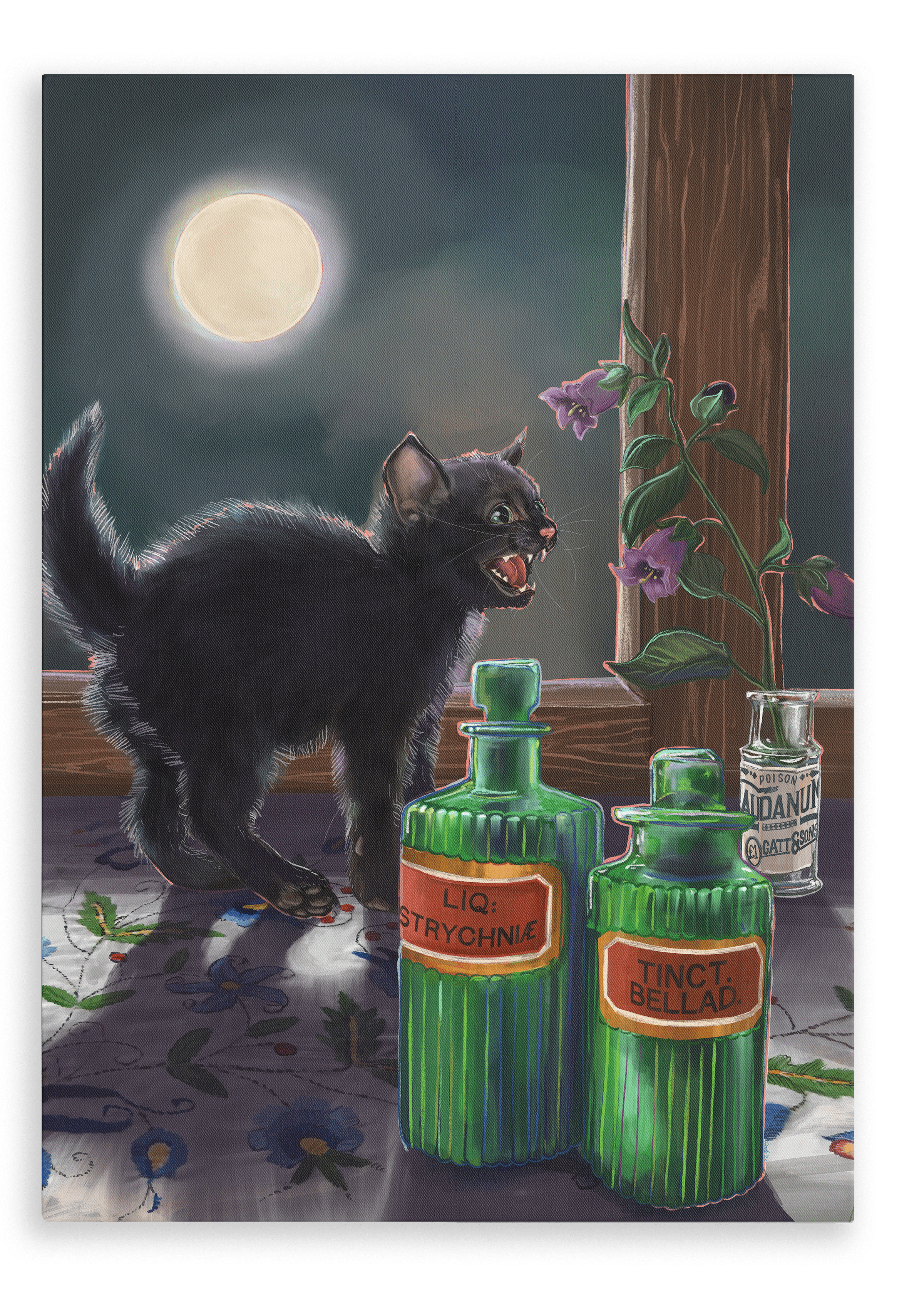 The Potionist's Apprentice Giclée Canvas Print Kitsch Kanaveral 28