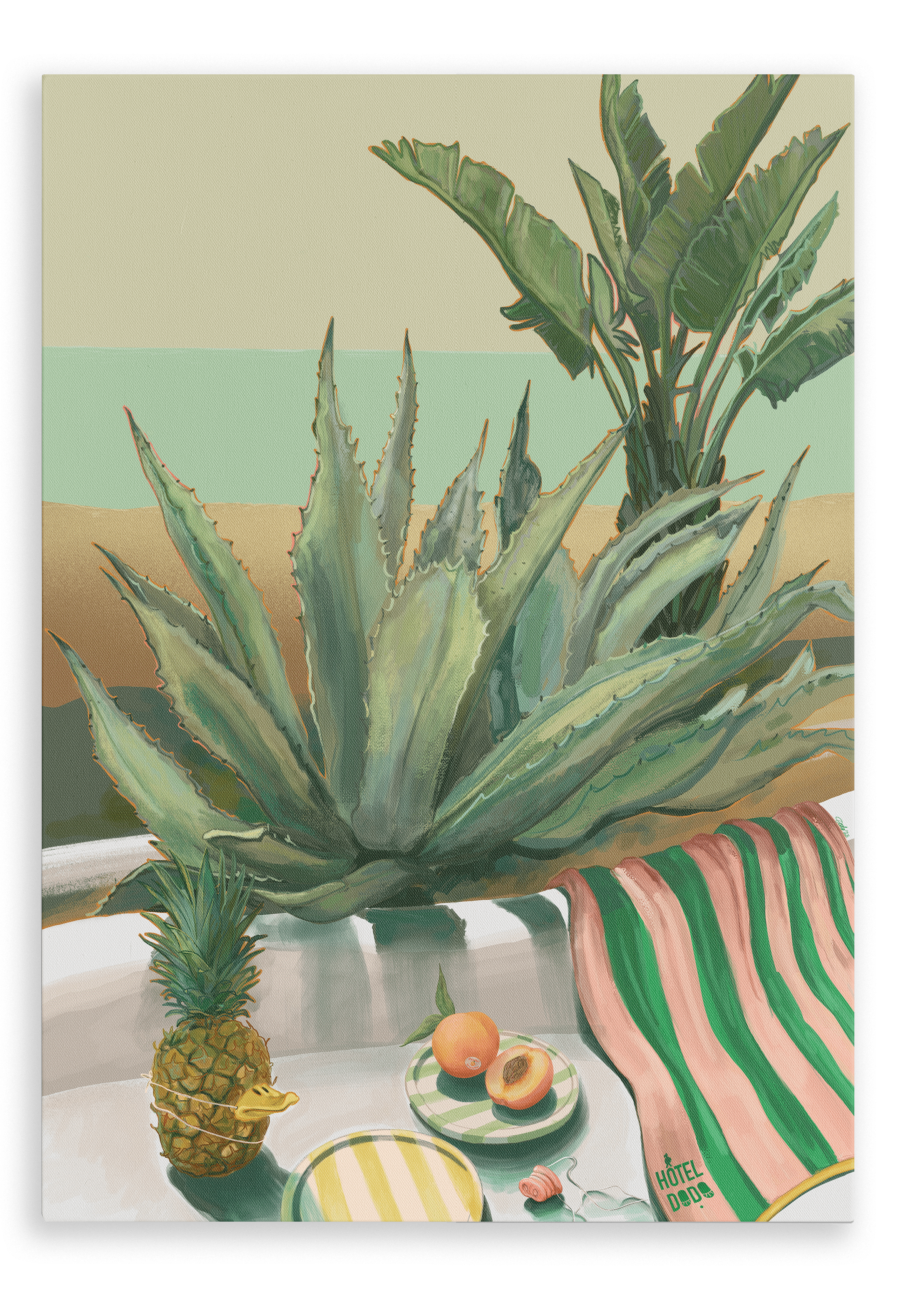 Âllo Aloe (feat. Pineapple Duckie) Canvas Print Hôtel Dodo 28