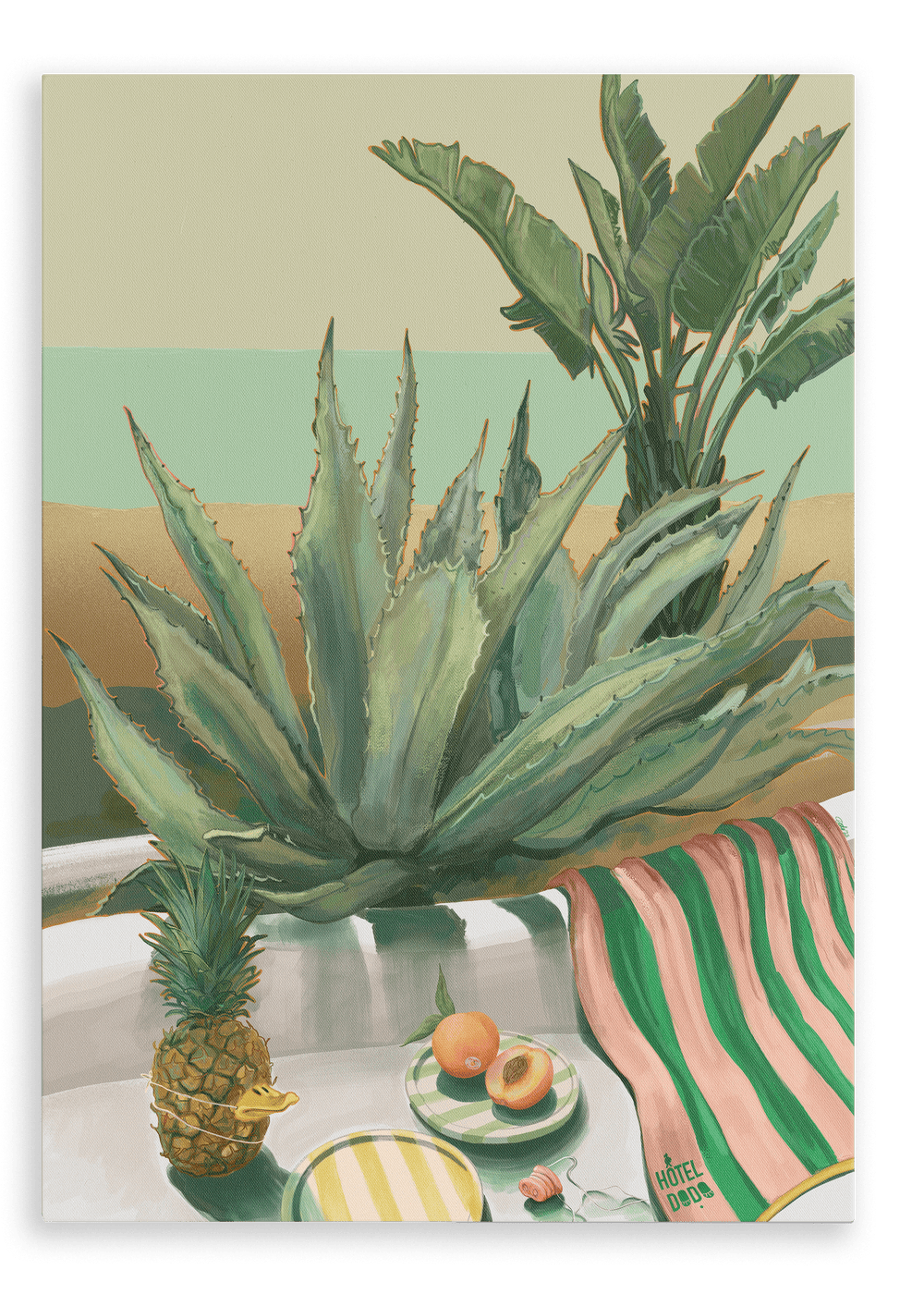 Âllo Aloe (feat. Pineapple Duckie) Canvas Print Hôtel Dodo 28"x40"(70x100 cm) Canvas Print