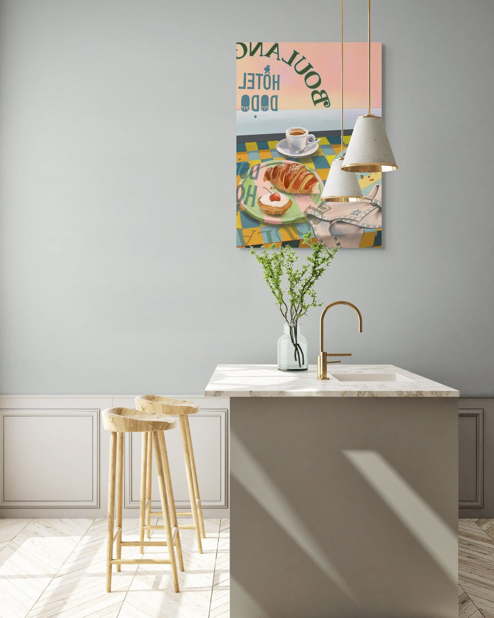 Boulangerie Oui, Oui Giclée Canvas Print Hôtel Dodo 28"x40"(70x100 cm) Canvas Print