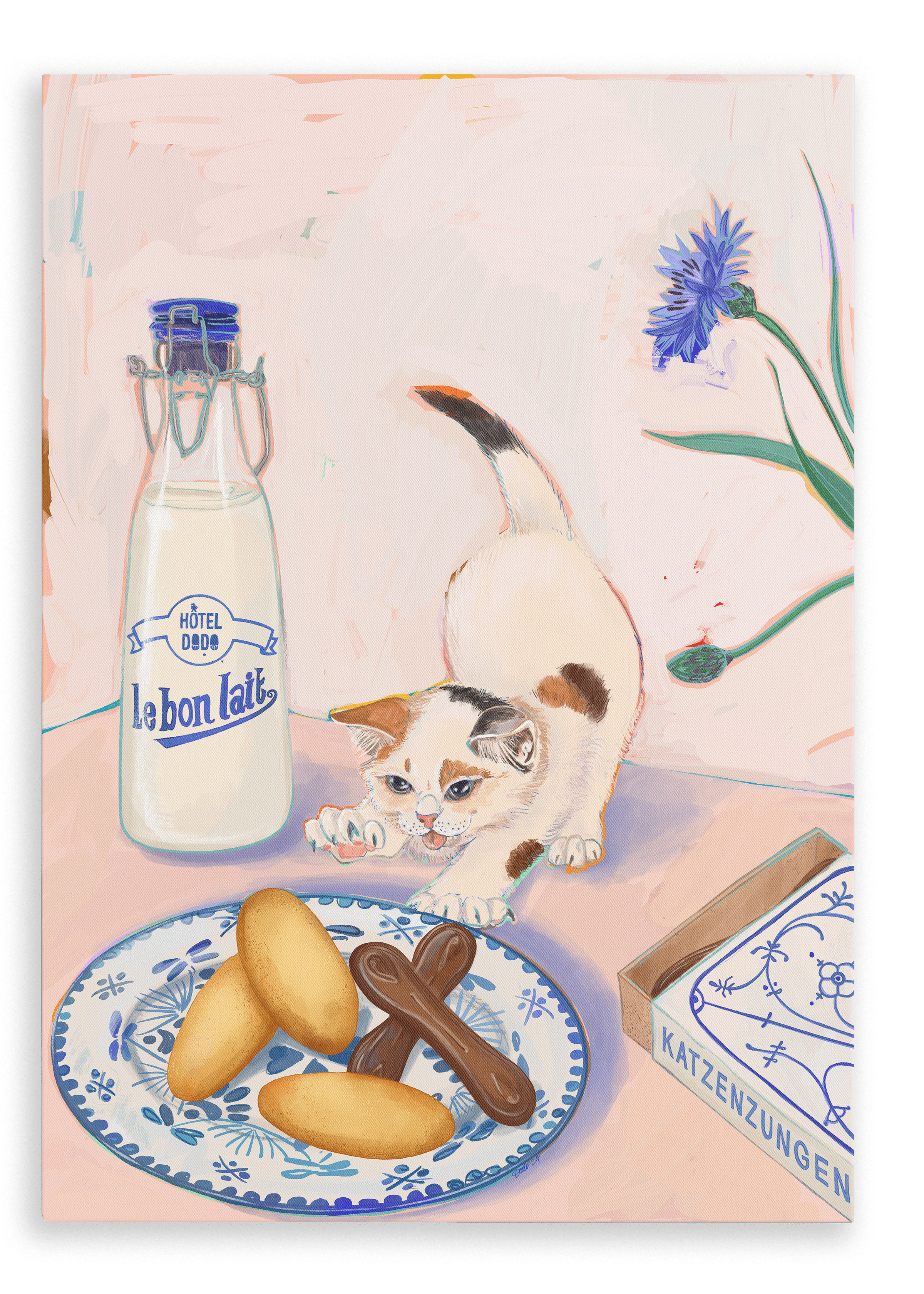 Hôtel Dodo Katzenzungen Giclée Canvas Print Hôtel Dodo 28