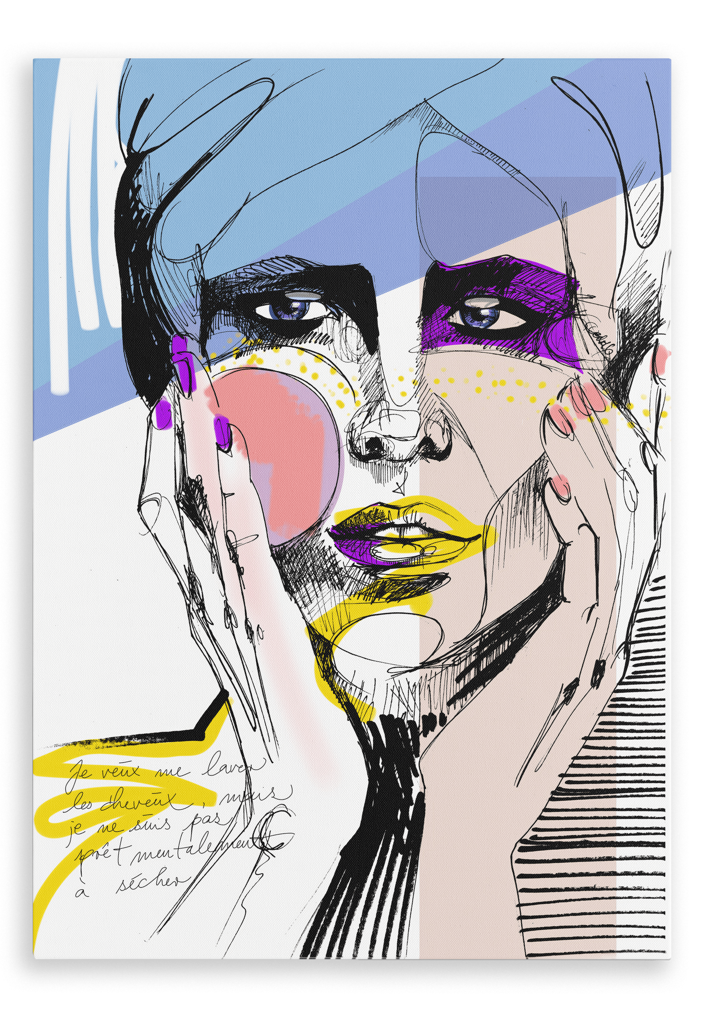 Hair Canvas Print a la mode 28"x40"(70x100 cm) Canvas Print