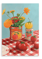 You Say Tomato I Say Wolf Peach Giclée Canvas Print Hôtel Dodo 28"x40"(70x100 cm) Canvas Print