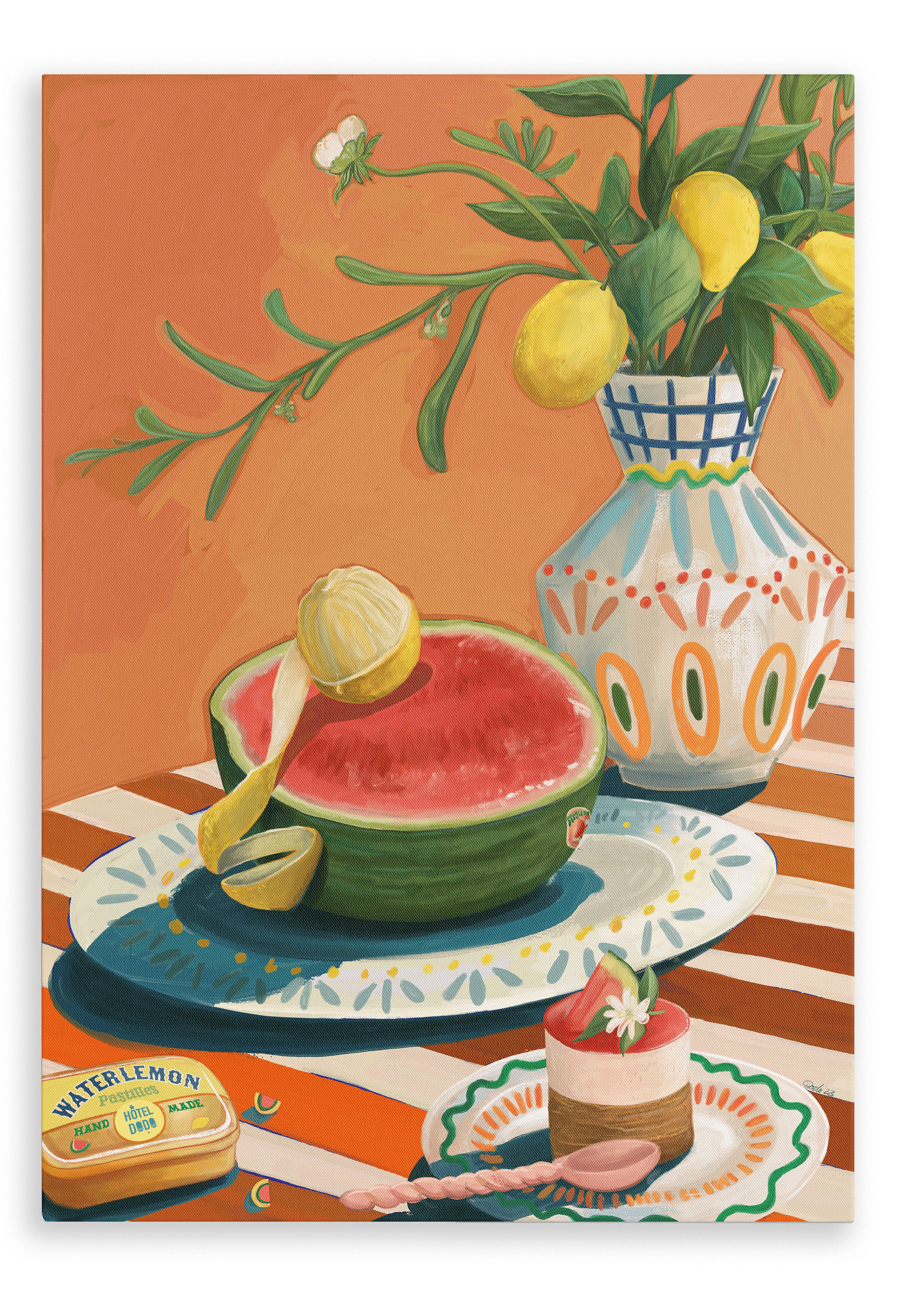 Hôtel Dodo Watermelon Canvas Print Hôtel Dodo 28"x40"(70x100 cm) Canvas Print