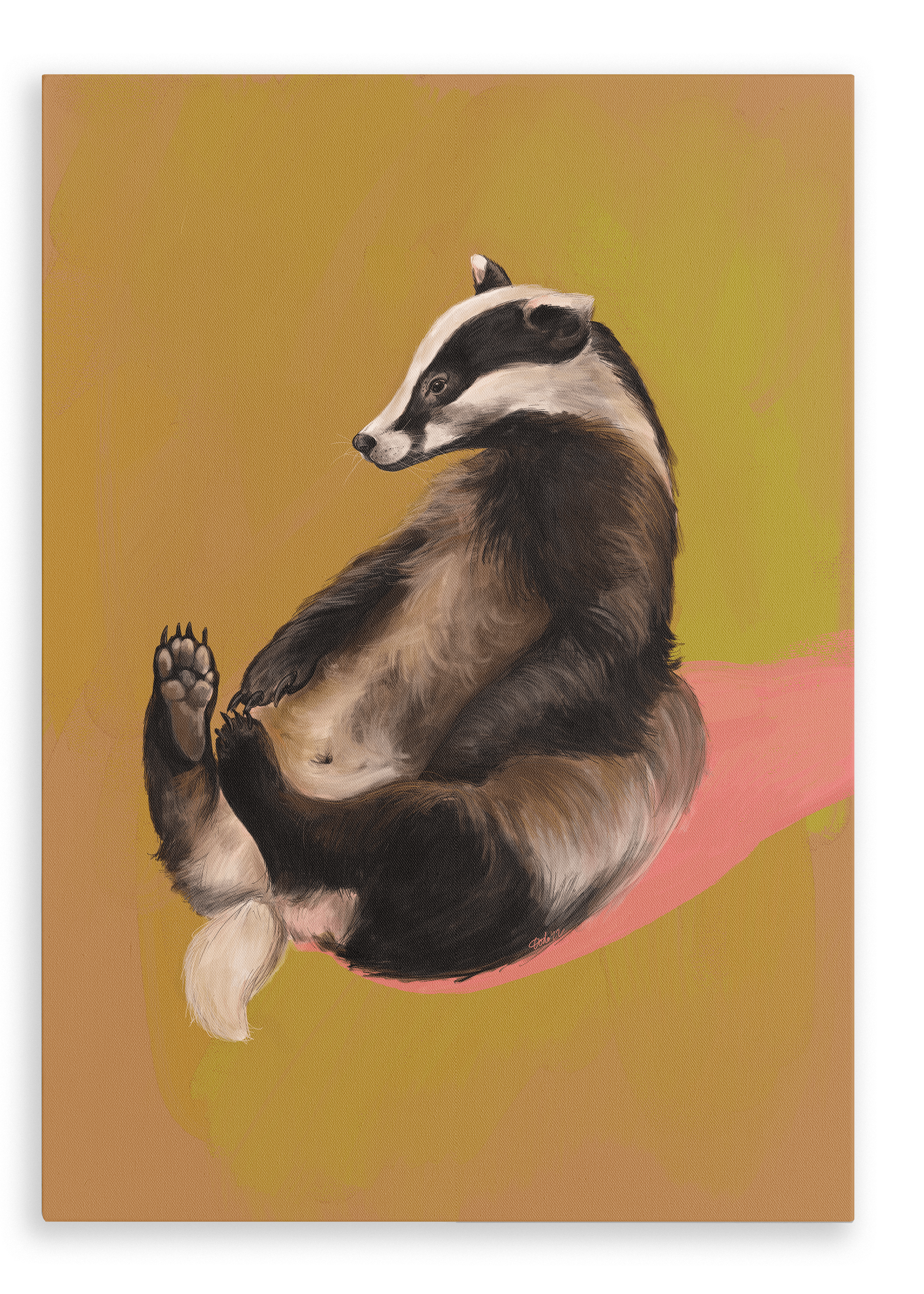 Bonnie Badger Giclée Canvas Print Creature Features 28"x40"(70x100 cm) Canvas Print