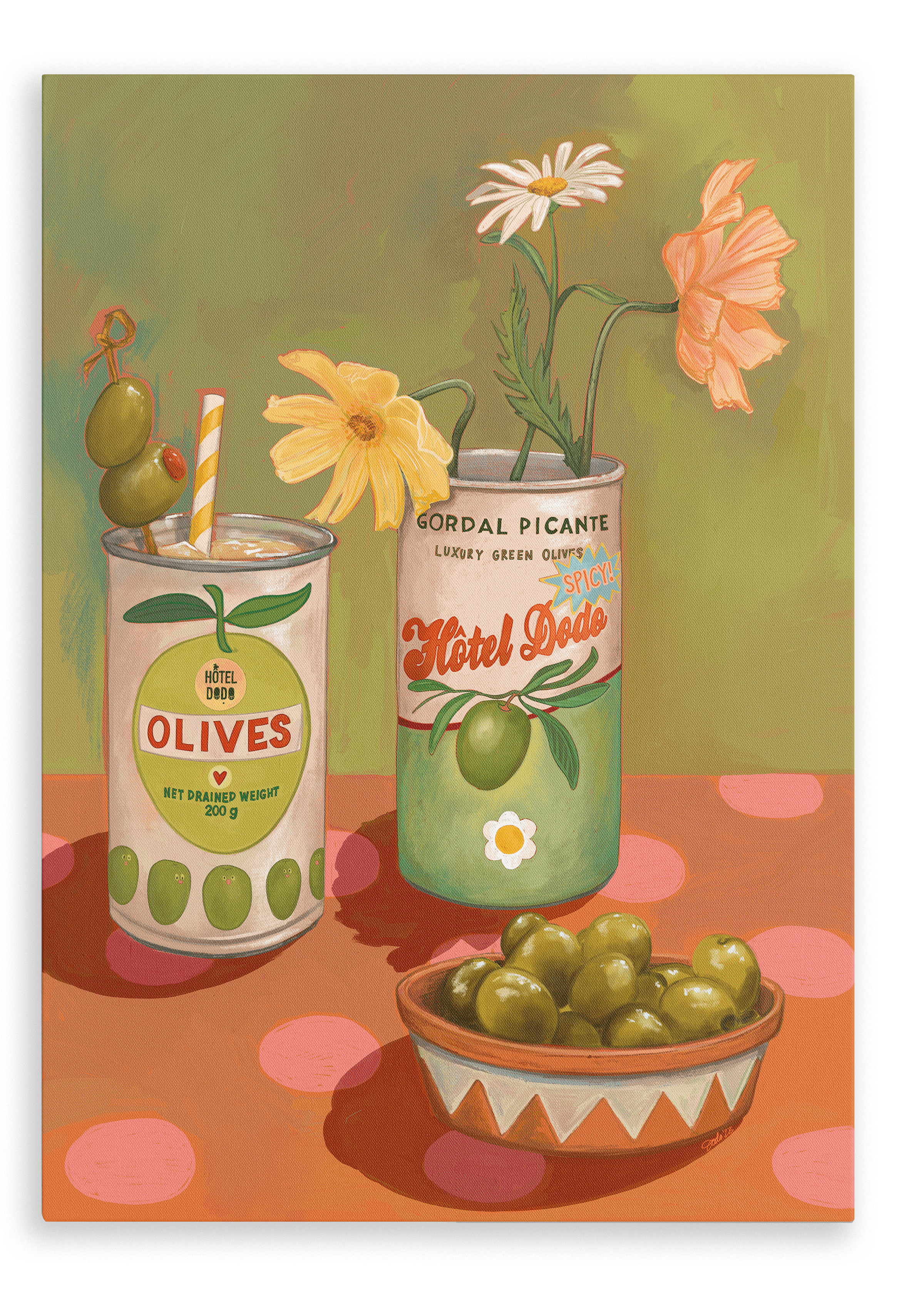 Hôtel Dodo Olives Olé Canvas Print Hôtel Dodo 28"x40"(70x100 cm) Canvas Print