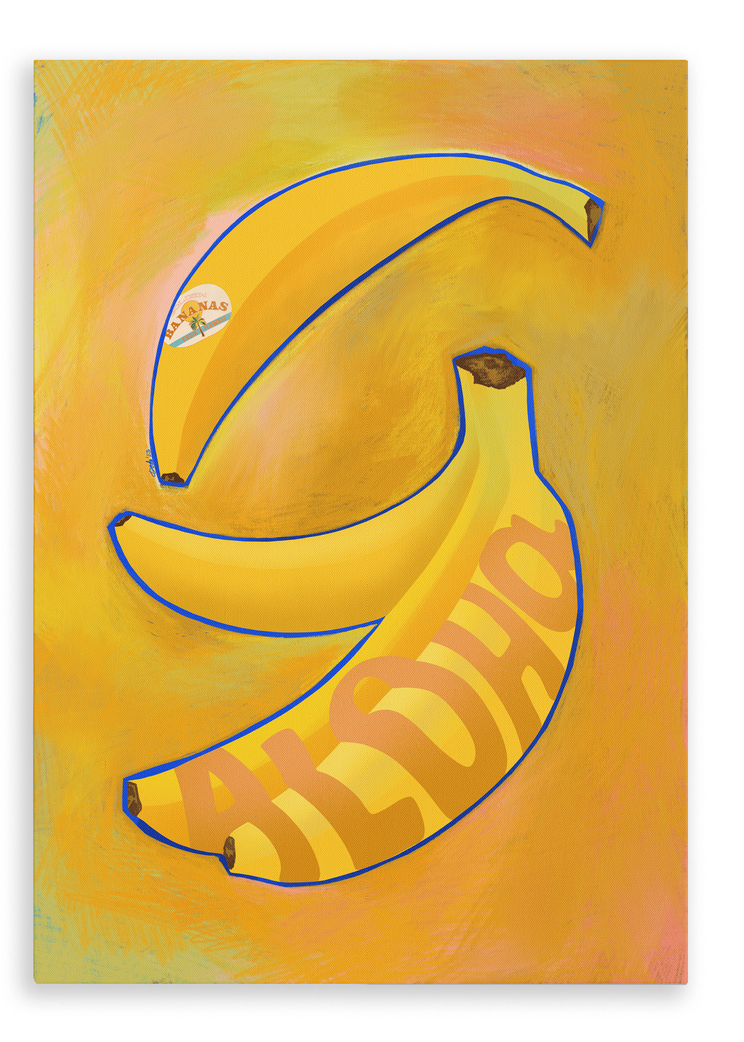 Aloha Banana Giclée Canvas Print Intercontinental Fruitery 28"x40"(70x100 cm) Canvas Print