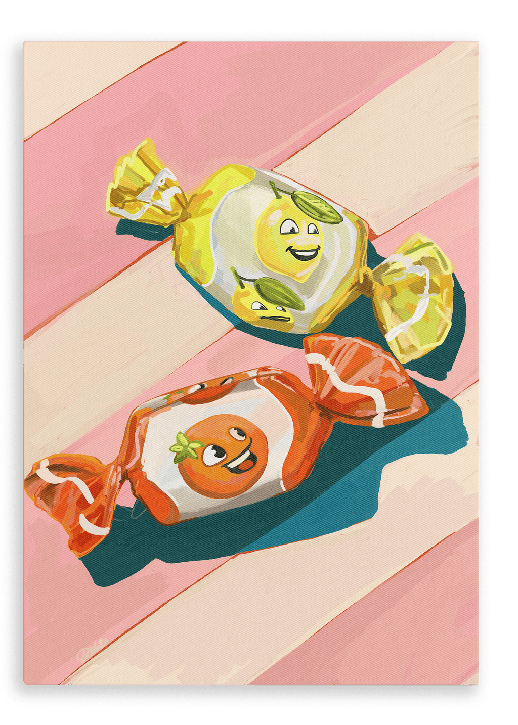 Pillow Sweets Citrus Giclée Canvas Print Hôtel Dodo 28"x40"(70x100 cm) Canvas Print